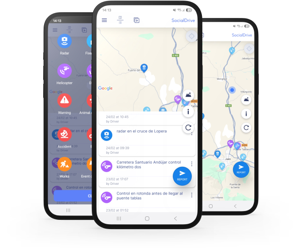 SocialDrive Mobile App Interface